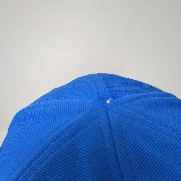 Oakley Fitted Baseball Cap Blue XL Vented Holes 6 Panel Classic Low Flex - Picture 7 of 11